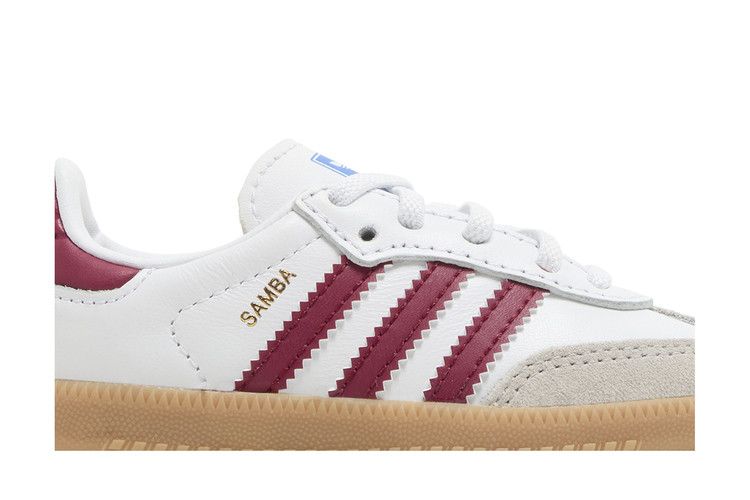 adidas Samba OG Cloud White Collegiate Burgundy Gum (TD)