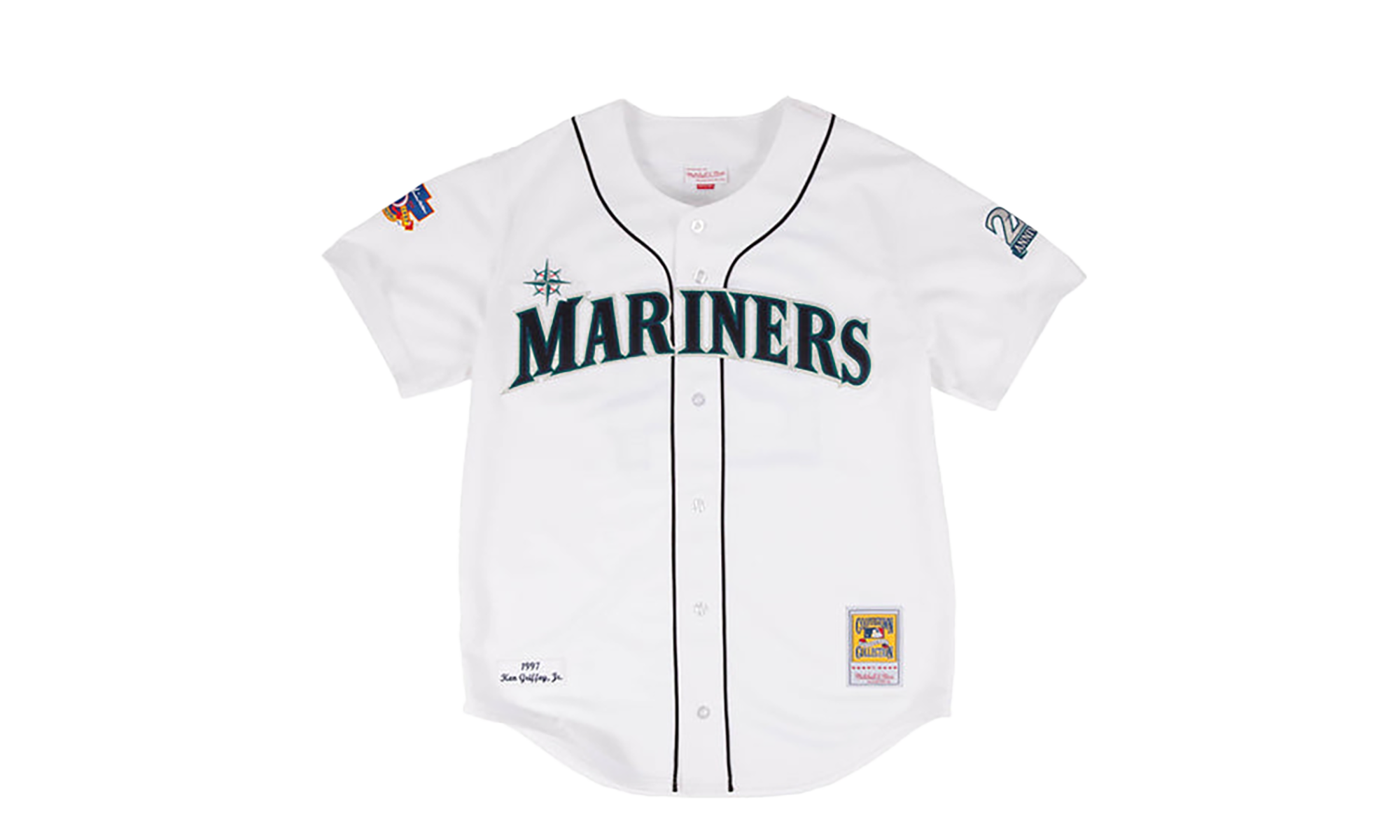 Authentic Jersey Seattle Mariners 1997 Ken Griffey Jr. "White" SMAWHIT97KGJ A