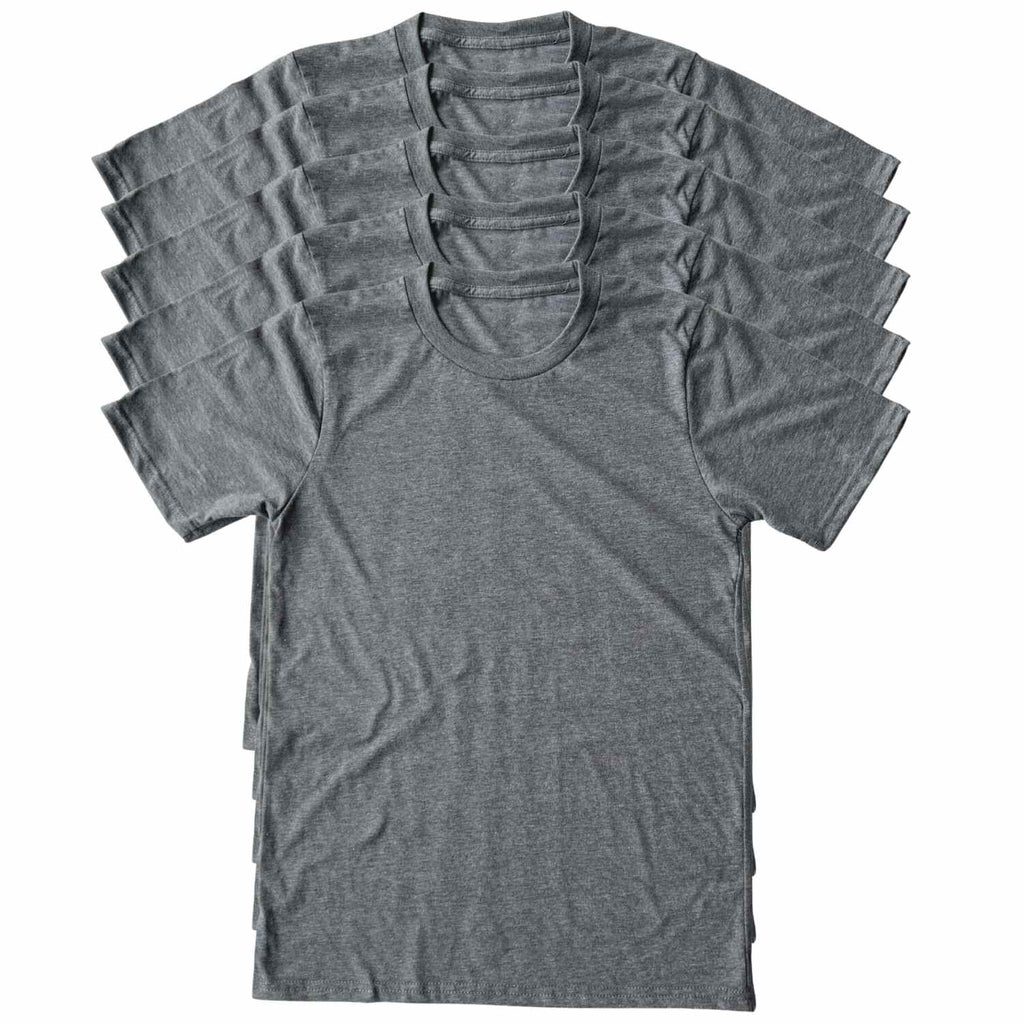 Made In USA Everyday T-Shirt | 5 Pack Gray