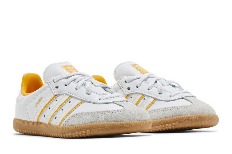adidas Samba OG Crystal White Cloud White Crew Yellow (TD)