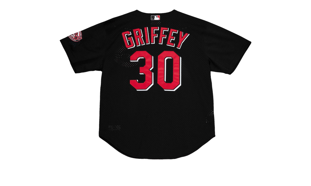 Authentic Batting Practice Jersey "Reds 2000 Ken Griffey Jr." ABBF3116 CRE00KGJBLCK