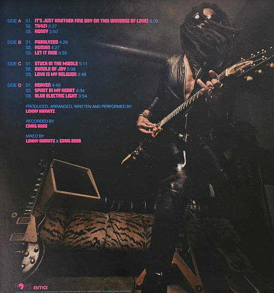 Lenny Kravitz – Blue Electric Light - 2 x BLUE & PINK COLOURED VINYL LP SET