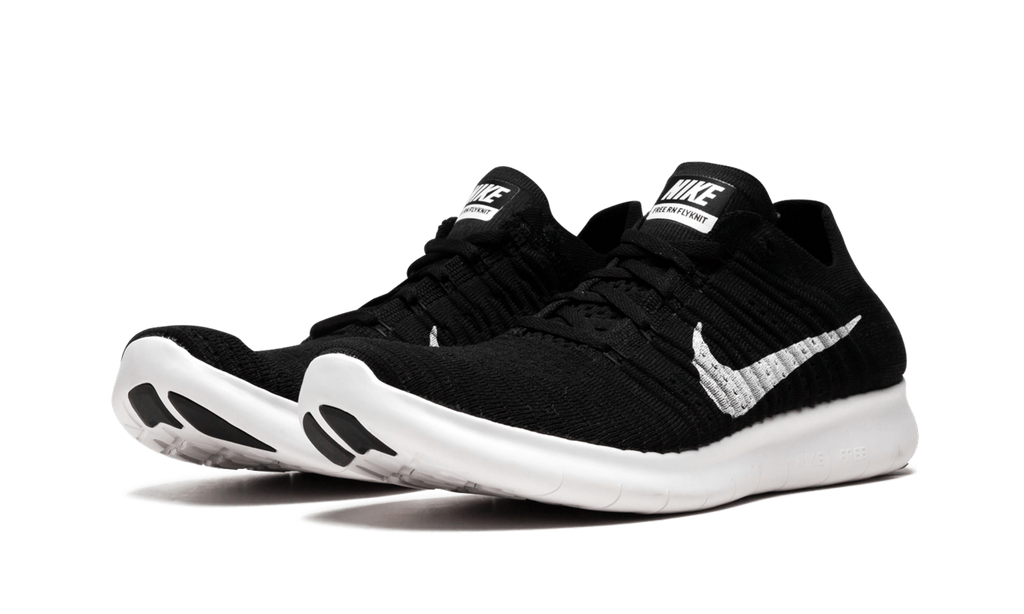 FREE RN FLYKNIT MNS WMNS "Black / White" 831070 001