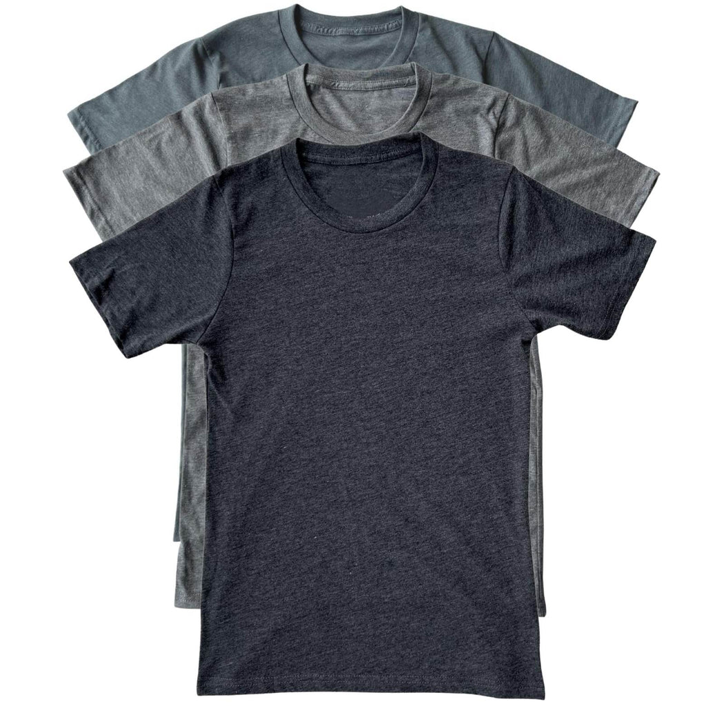 Made In USA Everyday T-Shirt | 3 Pack Shades Of Gray